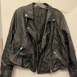 Faux leather jacket